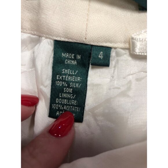 Lauren by Ralph Lauren 100% Silk Exterior Wide Leg Pants - size 4 - Picture 4 of 9